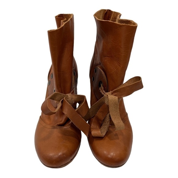 FRU.IT Women's Cognac Leather boots size 36 US 5.5 made in Italy - Picture 14 of 17